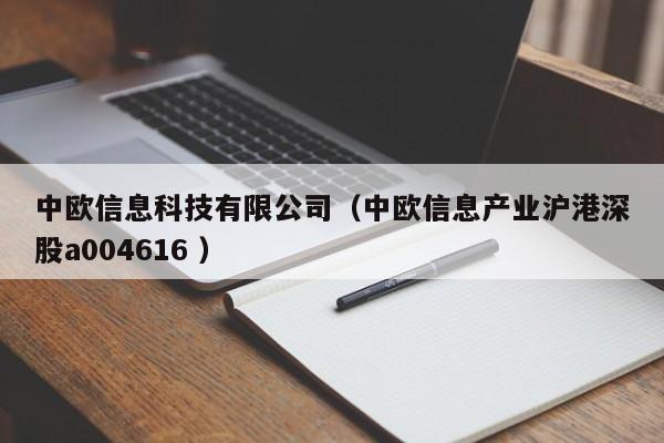 中歐信息科技有限公司（中歐信息產(chǎn)業(yè)滬港深股a004616 ）